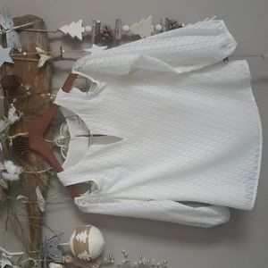 Calvin Klein Cold-Shoulder long sleeve top size XS